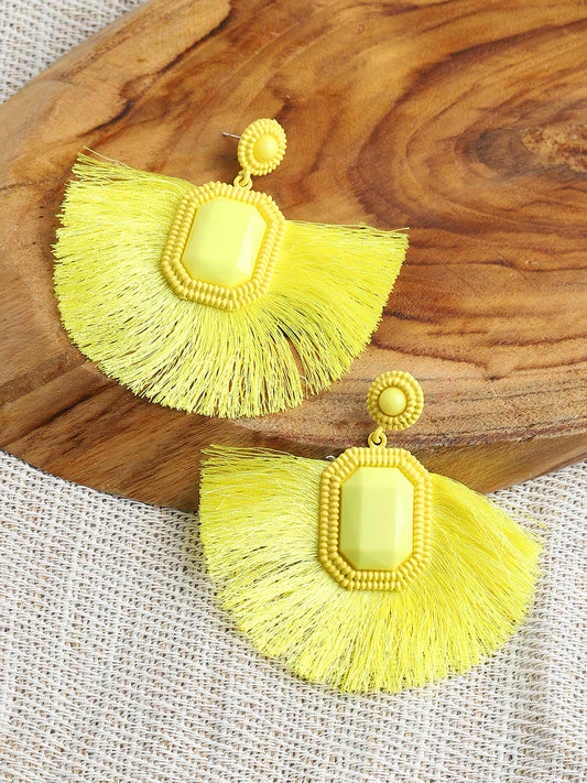 GOLD PLATED PARTY DESIGNER DROP EARRING FOR WOMEN