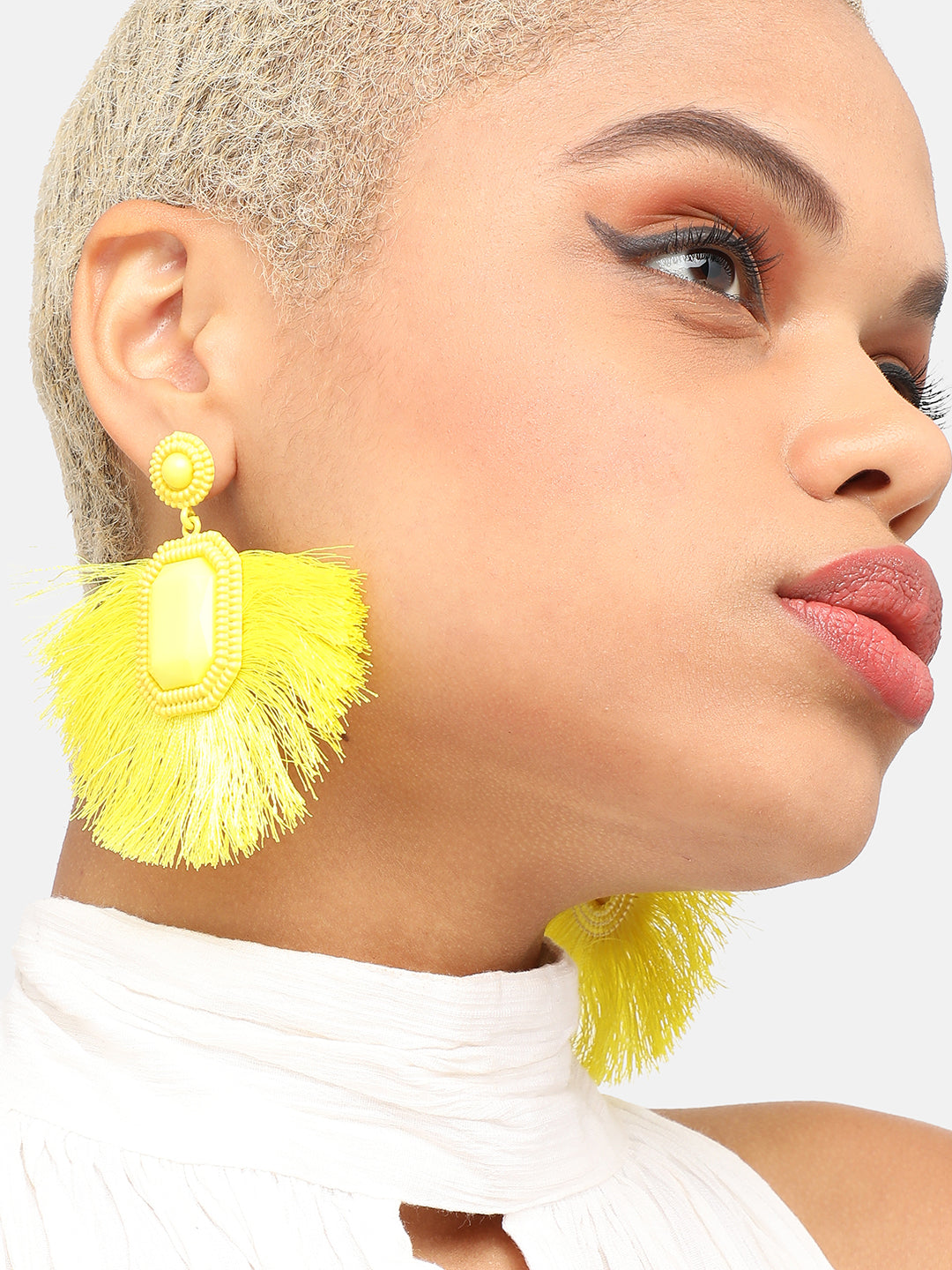 GOLD PLATED PARTY DESIGNER DROP EARRING FOR WOMEN