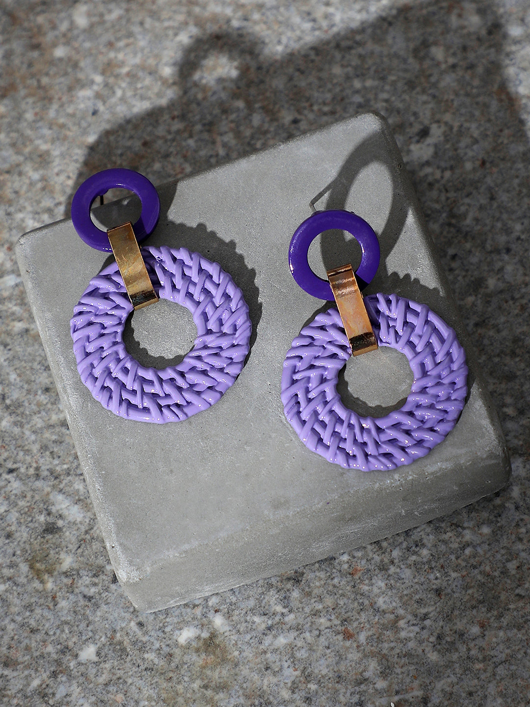 GOLD PLATED PARTY DESIGNER DROP EARRING FOR WOMEN