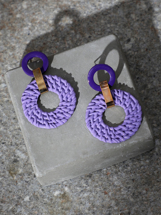 GOLD PLATED PARTY DESIGNER DROP EARRING FOR WOMEN