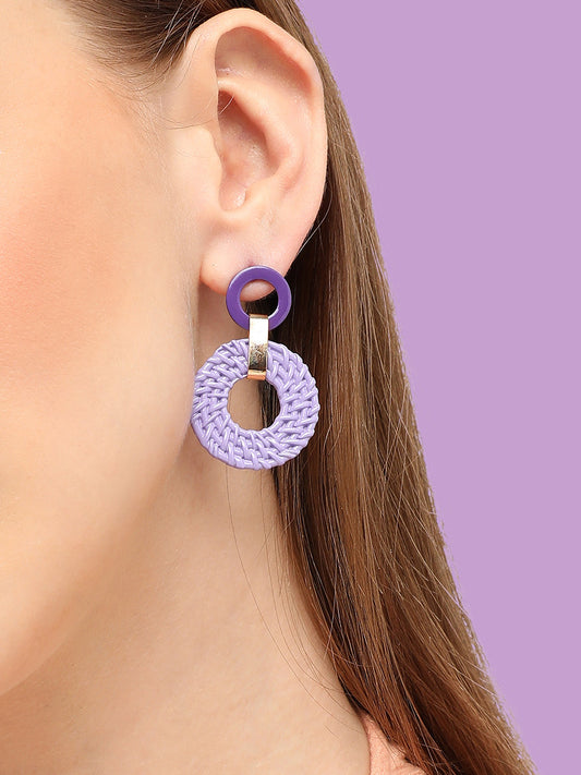 GOLD PLATED PARTY DESIGNER DROP EARRING FOR WOMEN