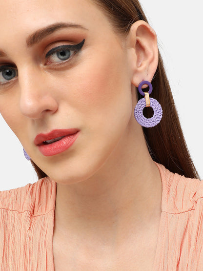 GOLD PLATED PARTY DESIGNER DROP EARRING FOR WOMEN