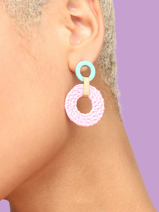 GOLD PLATED PARTY DESIGNER DROP EARRING FOR WOMEN