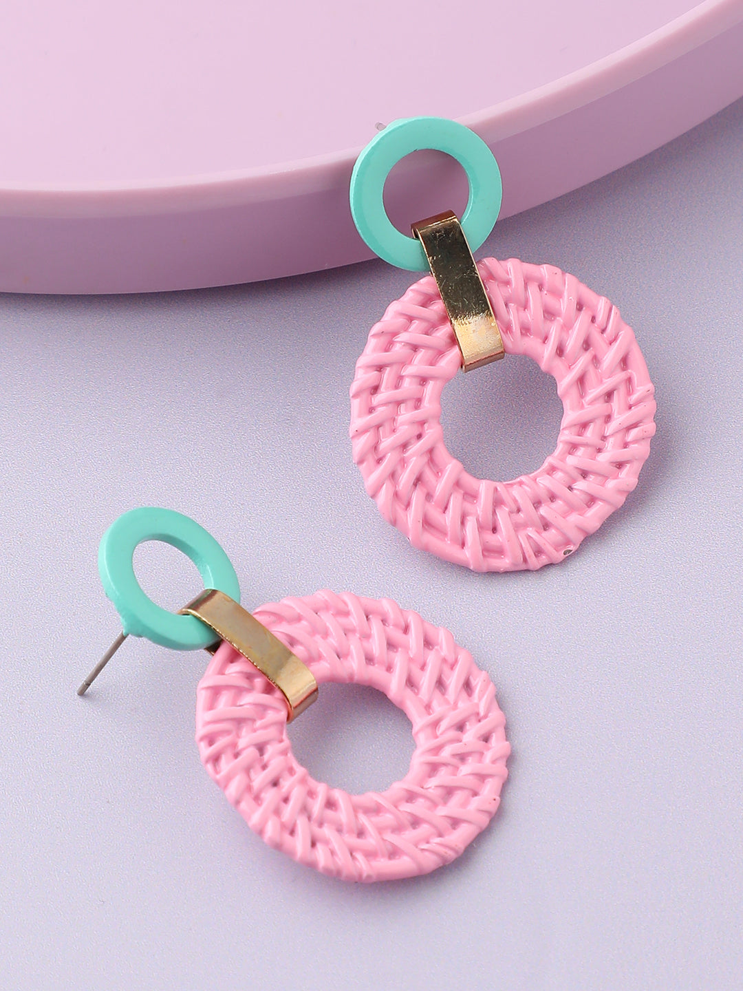 GOLD PLATED PARTY DESIGNER DROP EARRING FOR WOMEN