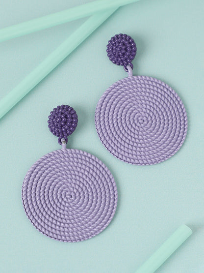 GOLD PLATED PARTY DESIGNER STONE DROP EARRING FOR WOMEN