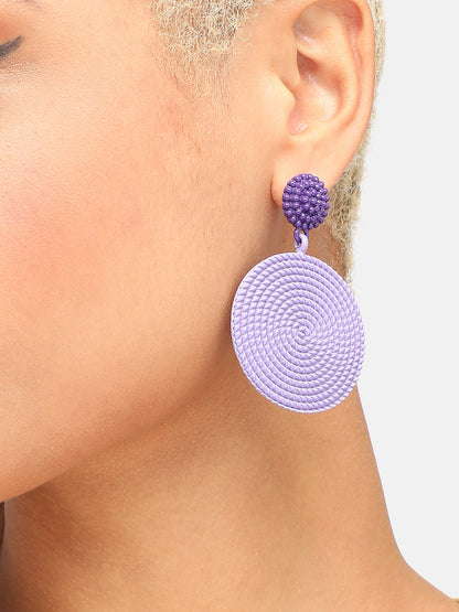 GOLD PLATED PARTY DESIGNER STONE DROP EARRING FOR WOMEN