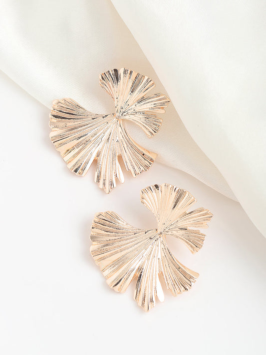 GOLD PLATED PARTY DESIGNER STUD FOR WOMEN