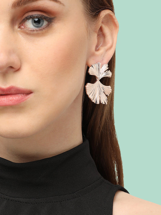 GOLD PLATED PARTY DESIGNER STUD FOR WOMEN