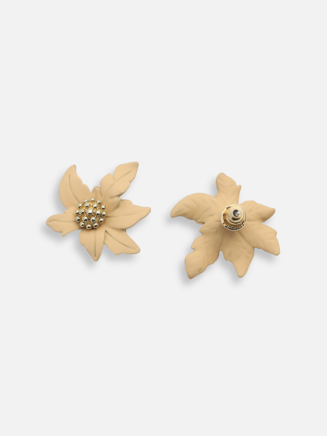 GOLD PLATED PARTY DESIGNER STONE STUD FOR WOMEN