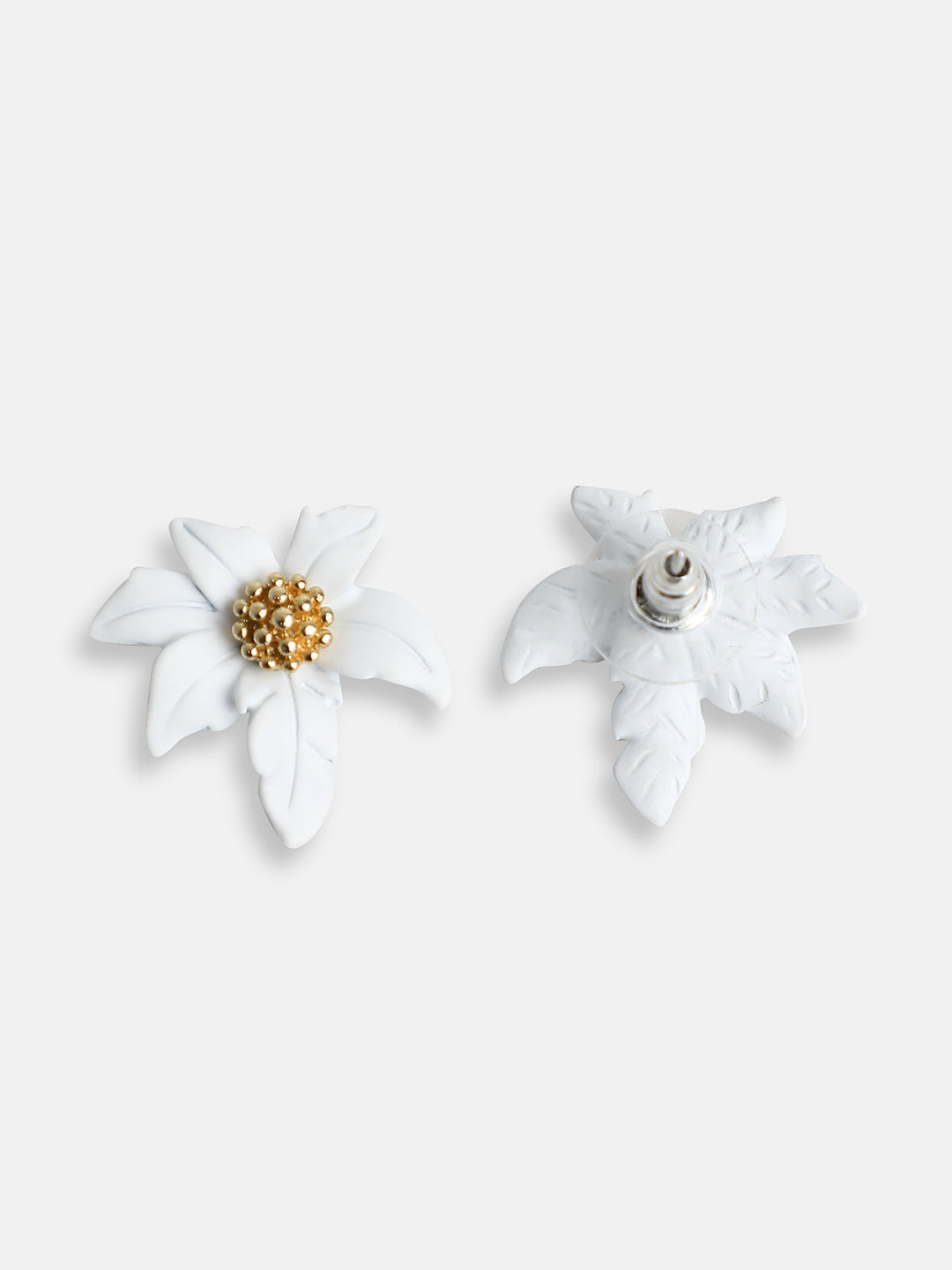 GOLD PLATED PARTY DESIGNER STONE STUD FOR WOMEN