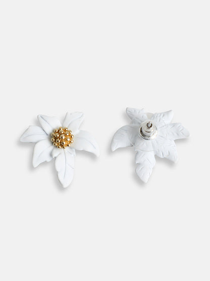 GOLD PLATED PARTY DESIGNER STONE STUD FOR WOMEN