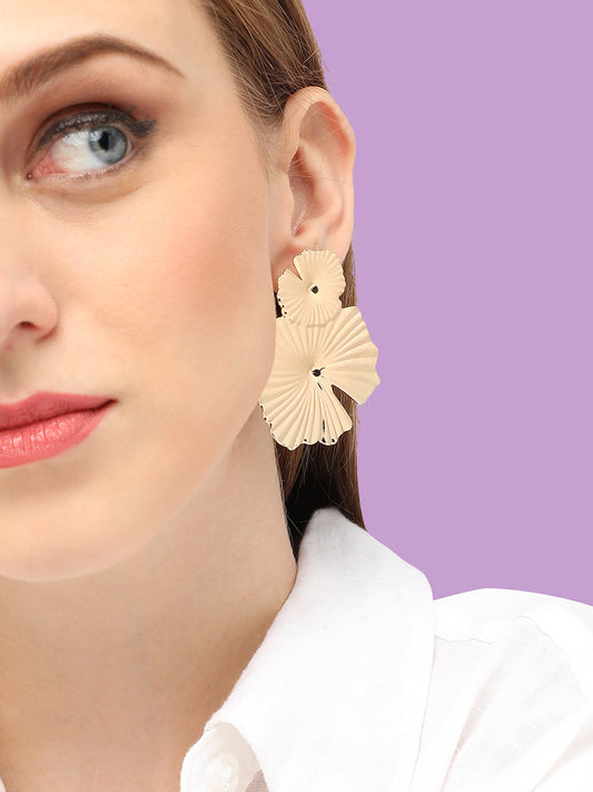 GOLD PLATED PARTY DESIGNER DROP EARRING FOR WOMEN