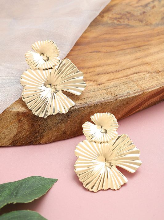 GOLD PLATED PARTY DESIGNER DROP EARRING FOR WOMEN