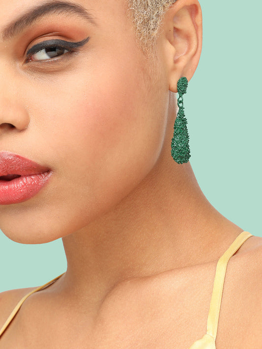 GOLD PLATED PARTY DESIGNER DROP EARRING FOR WOMEN