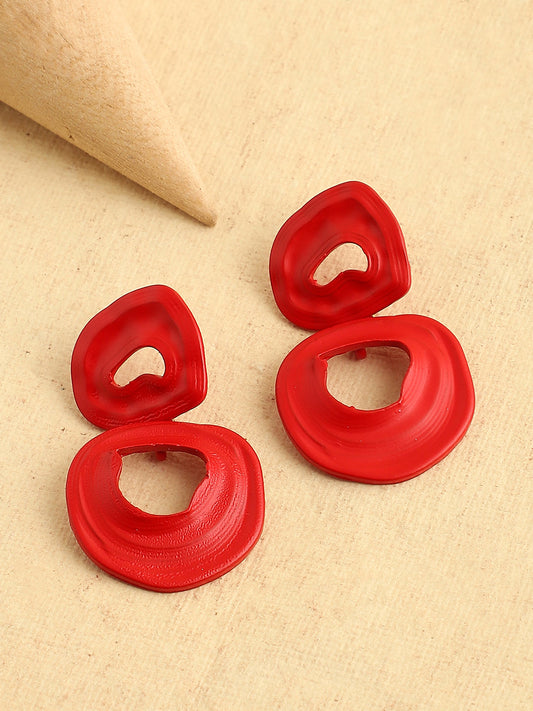 GOLD PLATED PARTY DESIGNER DROP EARRING FOR WOMEN