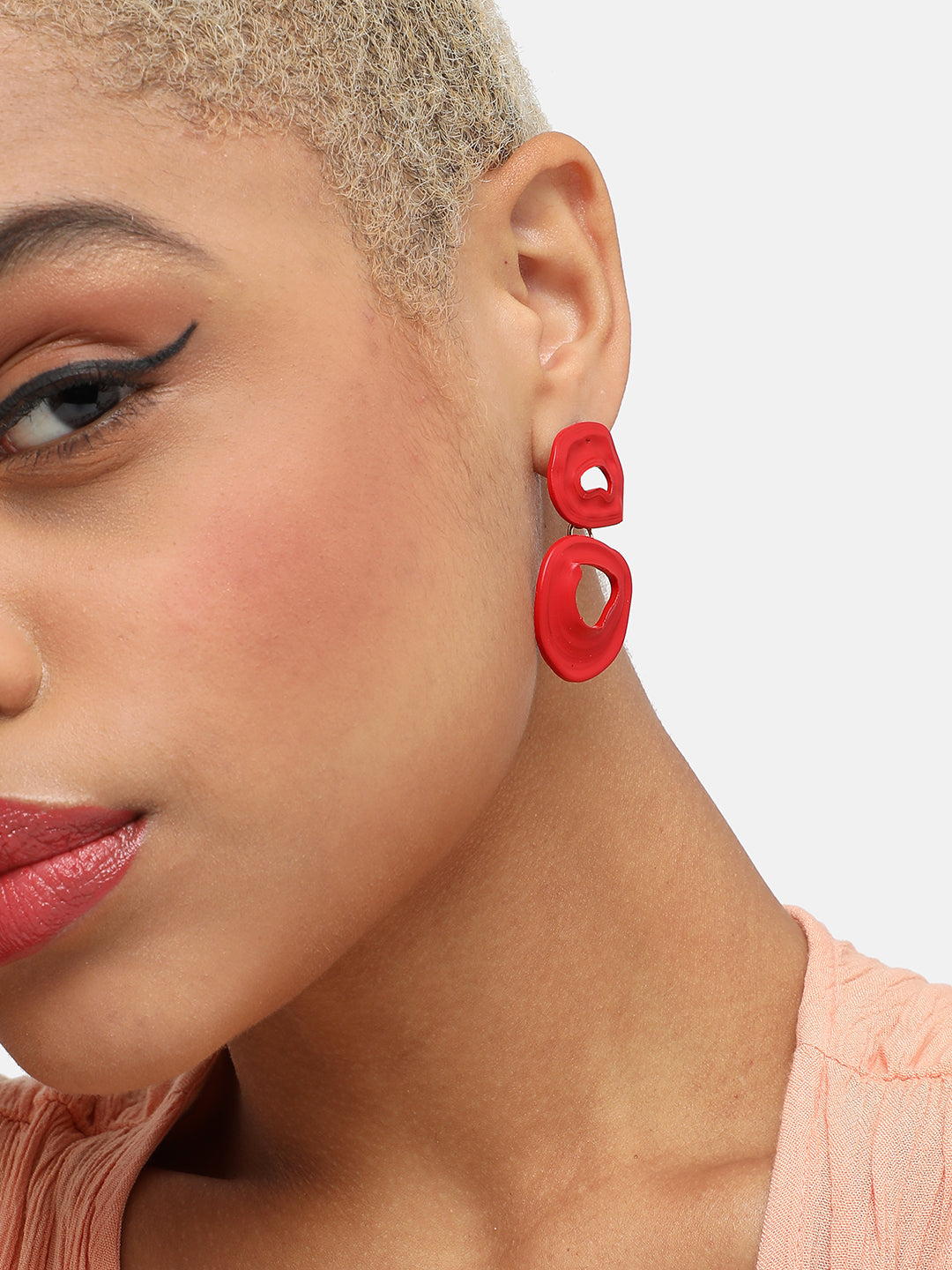 GOLD PLATED PARTY DESIGNER DROP EARRING FOR WOMEN
