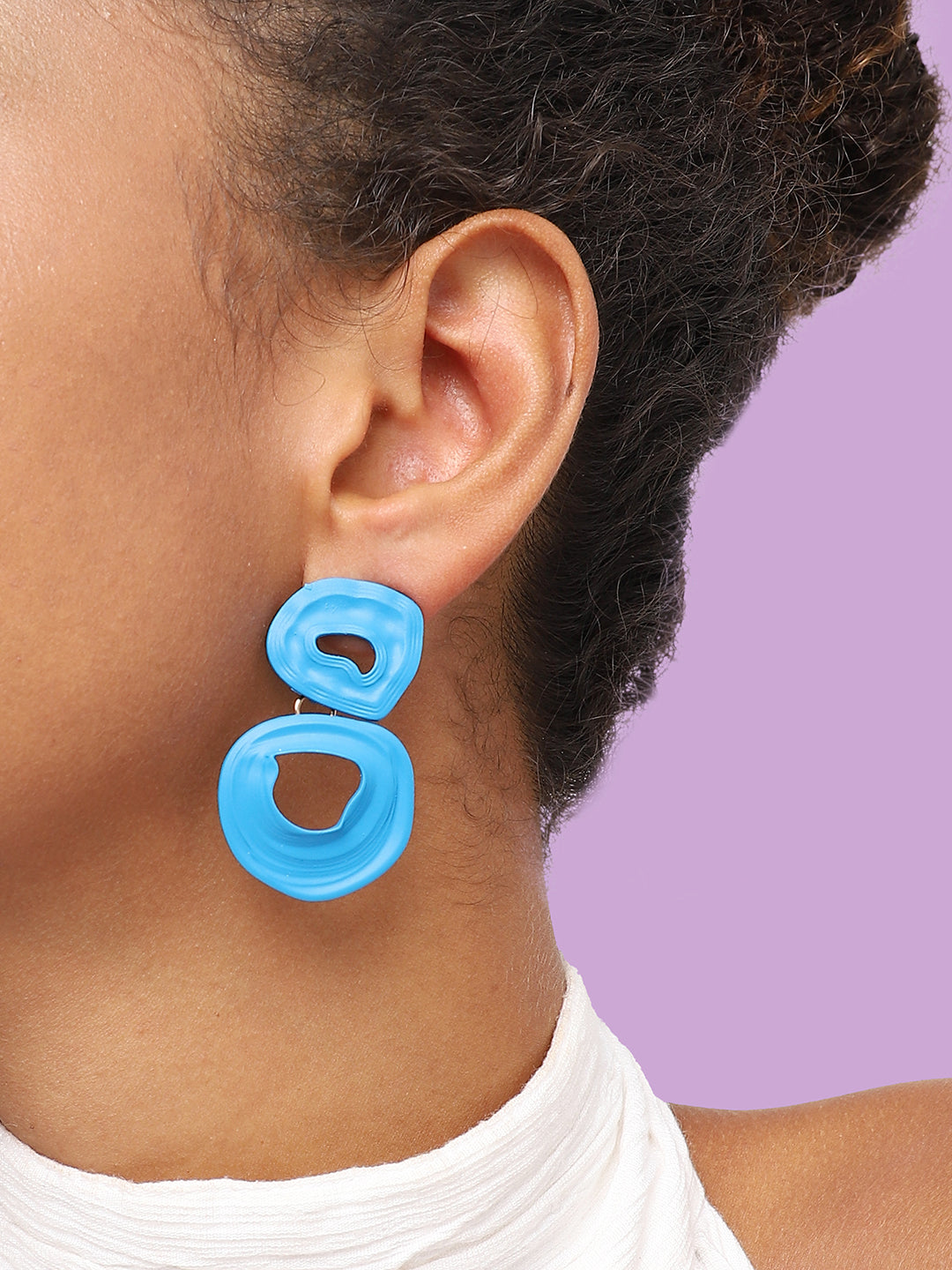 GOLD PLATED PARTY DESIGNER DROP EARRING FOR WOMEN