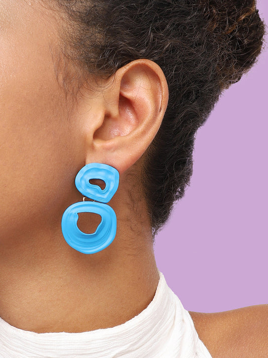 GOLD PLATED PARTY DESIGNER DROP EARRING FOR WOMEN