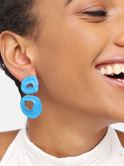 GOLD PLATED PARTY DESIGNER DROP EARRING FOR WOMEN
