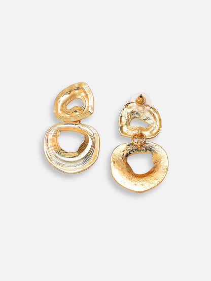 GOLD PLATED PARTY DESIGNER DROP EARRING FOR WOMEN