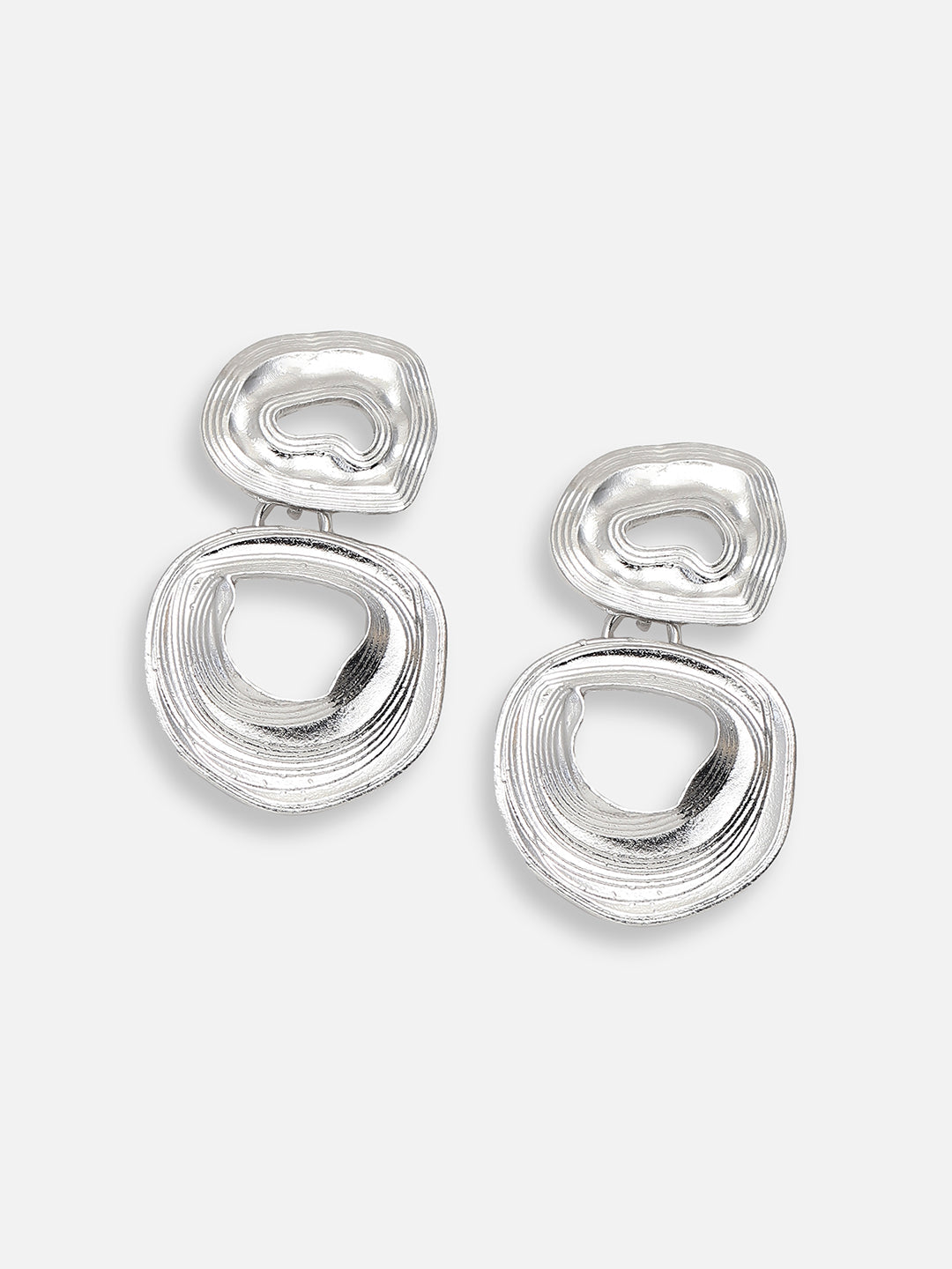 SILVER PLATED PARTY DESIGNER DROP EARRING FOR WOMEN