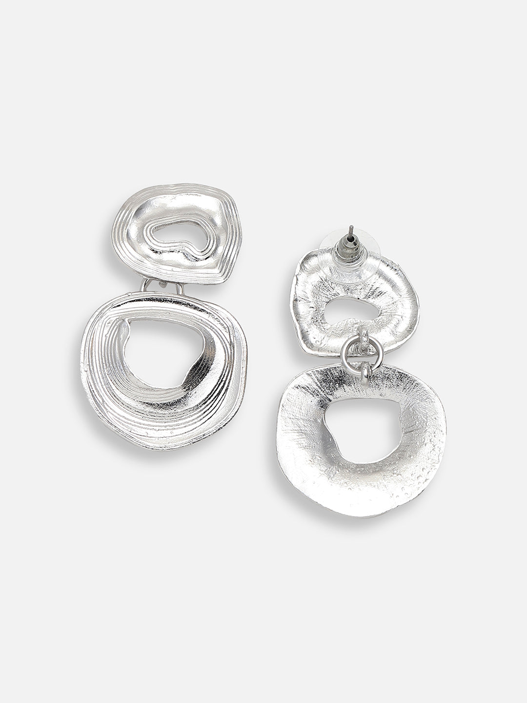 SILVER PLATED PARTY DESIGNER DROP EARRING FOR WOMEN