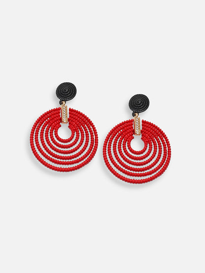 GOLD PLATED PARTY DESIGNER DROP EARRING FOR WOMEN