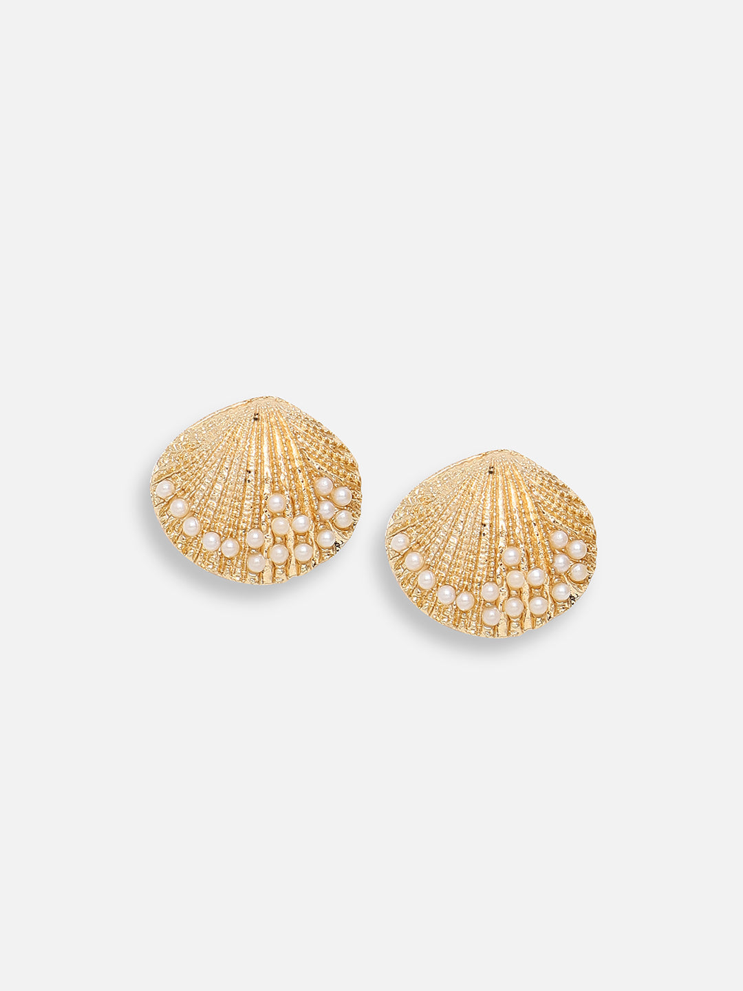 GOLD PLATED PARTY DESIGNER STONE STUD FOR WOMEN