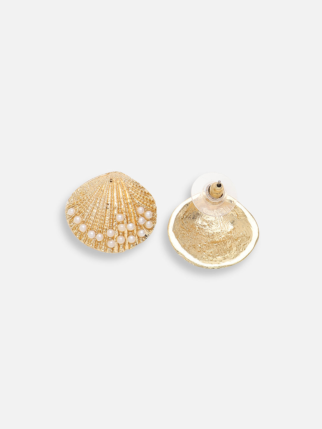 GOLD PLATED PARTY DESIGNER STONE STUD FOR WOMEN