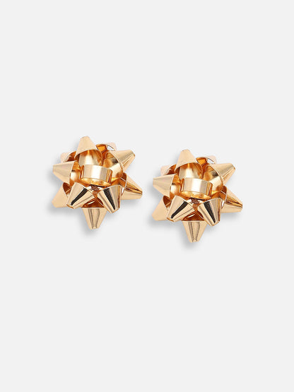 GOLD PLATED PARTY DESIGNER STUD FOR WOMEN