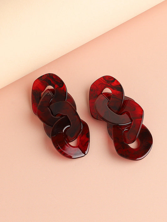GOLD PLATED PARTY DESIGNER DROP EARRING FOR WOMEN