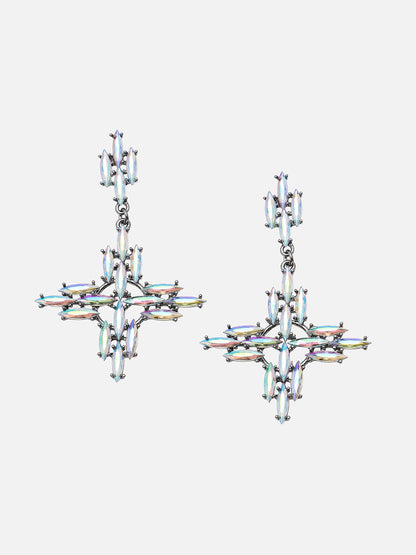 Gold Plated Party Designer Stone Drop Earring For Women