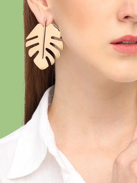 GOLD PLATED PARTY DESIGNER DROP EARRING FOR WOMEN