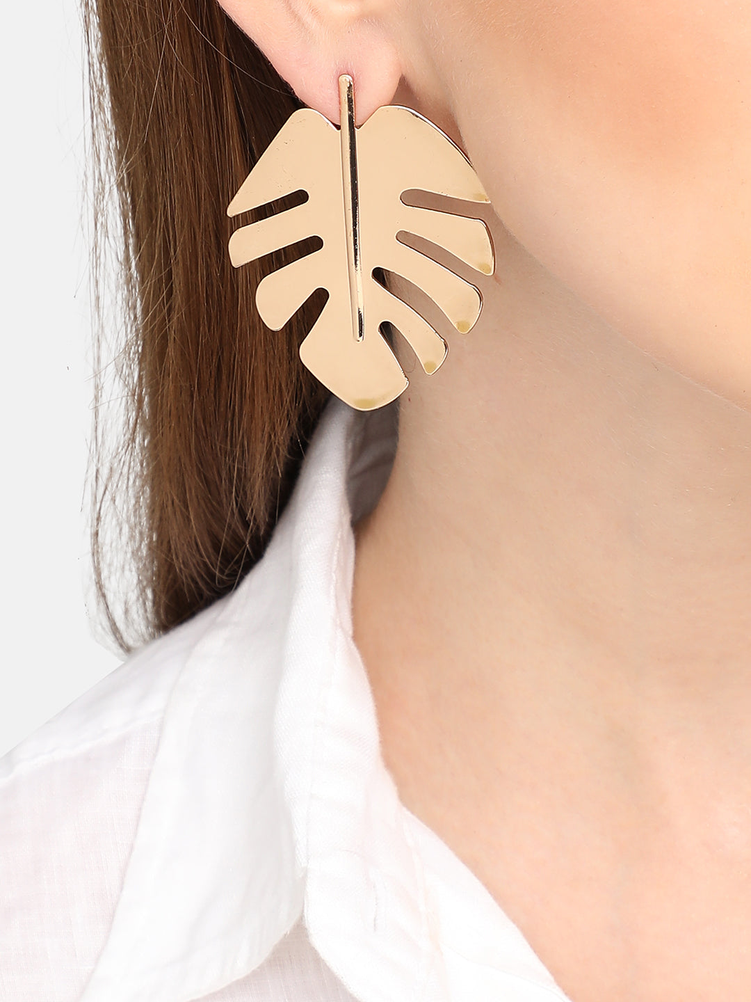 GOLD PLATED PARTY DESIGNER DROP EARRING FOR WOMEN