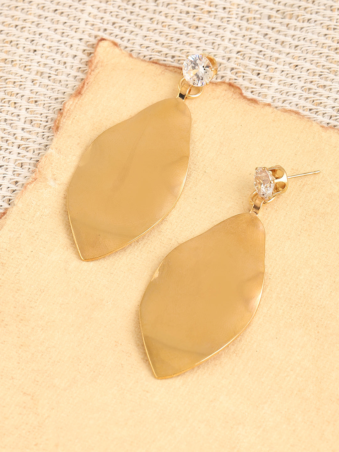 GOLD PLATED PARTY DESIGNER DROP EARRING FOR WOMEN