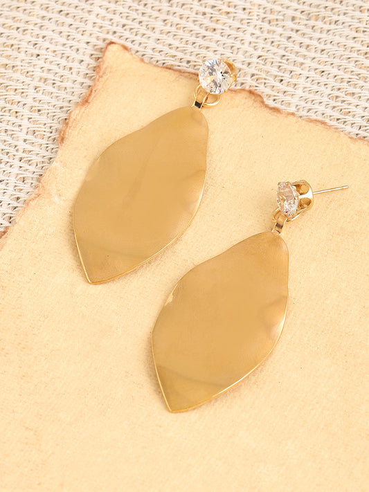 GOLD PLATED PARTY DESIGNER DROP EARRING FOR WOMEN
