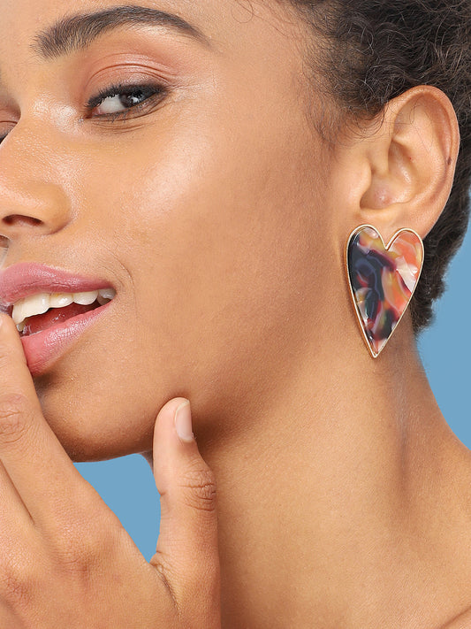 GOLD PLATED PARTY DESIGNER STUD FOR WOMEN