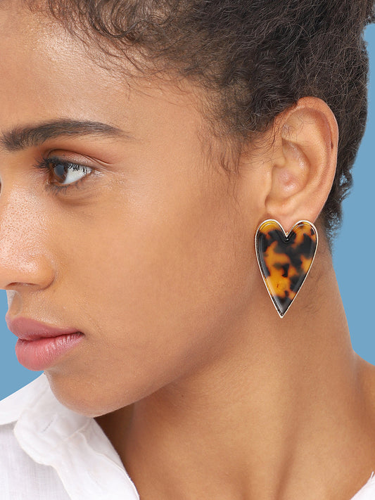 GOLD PLATED PARTY DESIGNER STUD FOR WOMEN