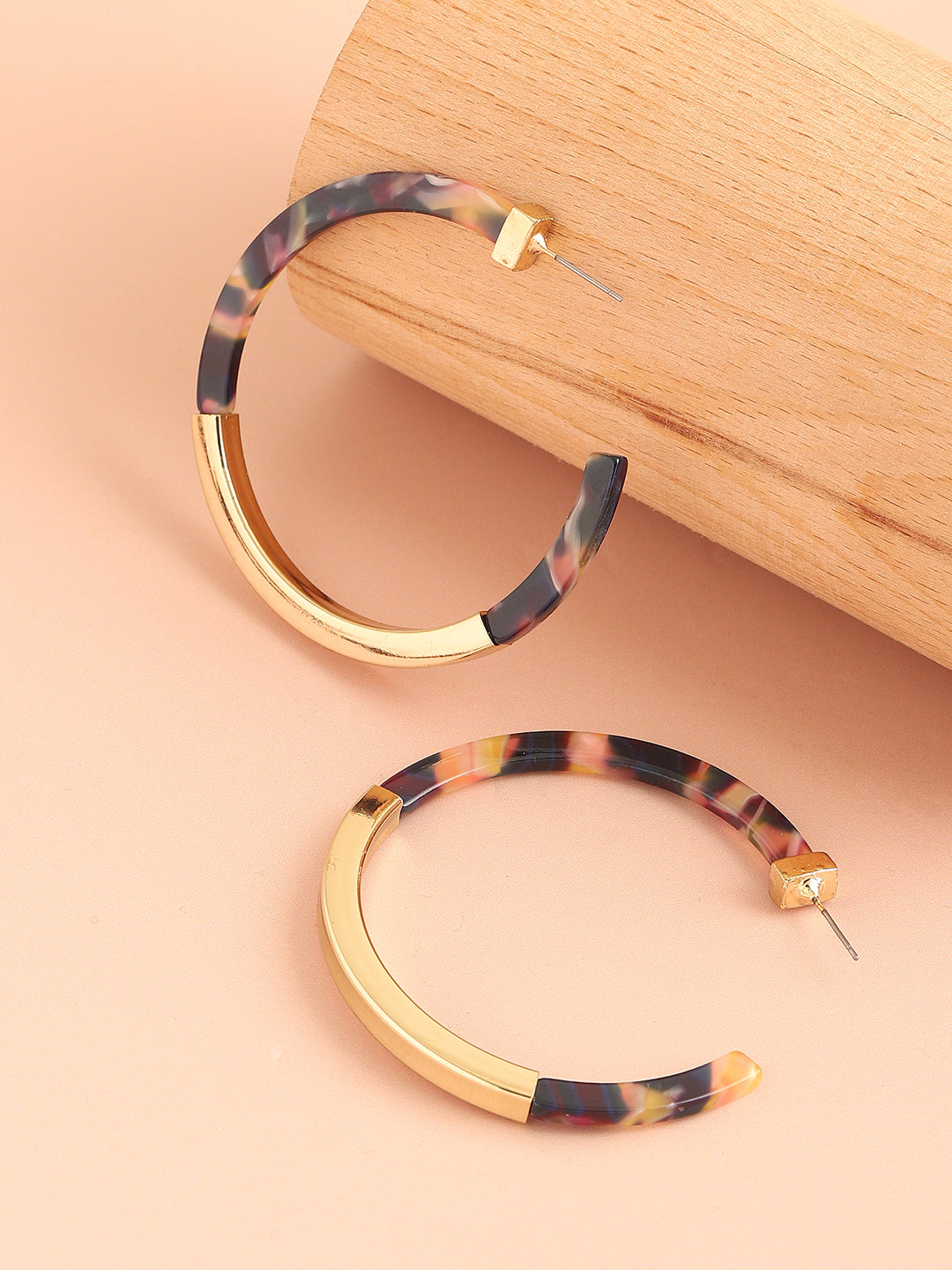 GOLD PLATED PARTY DESIGNER HOOP EARRING FOR WOMEN