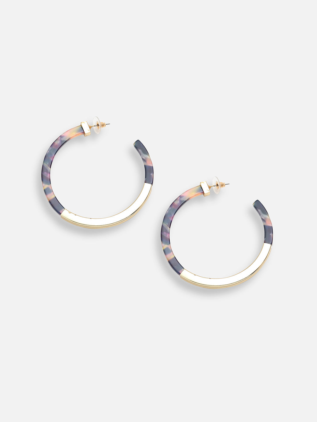 GOLD PLATED PARTY DESIGNER HOOP EARRING FOR WOMEN