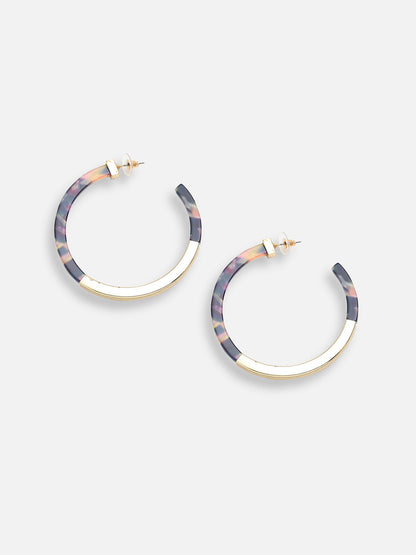 GOLD PLATED PARTY DESIGNER HOOP EARRING FOR WOMEN