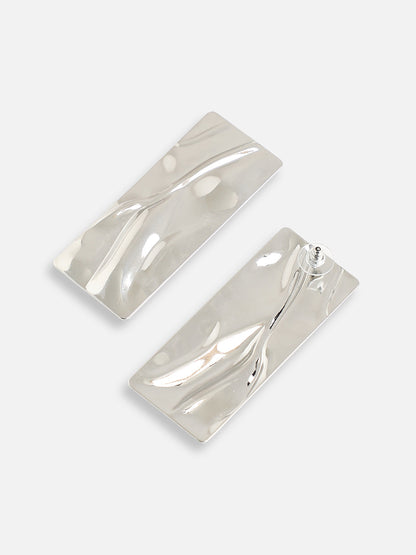 SILVER PLATED PARTY DESIGNER DROP EARRING FOR WOMEN