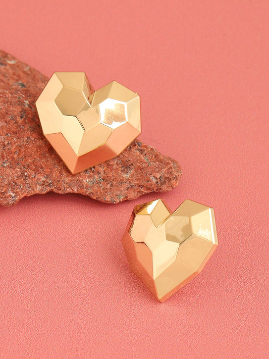 GOLD PLATED PARTY DESIGNER STUD FOR WOMEN