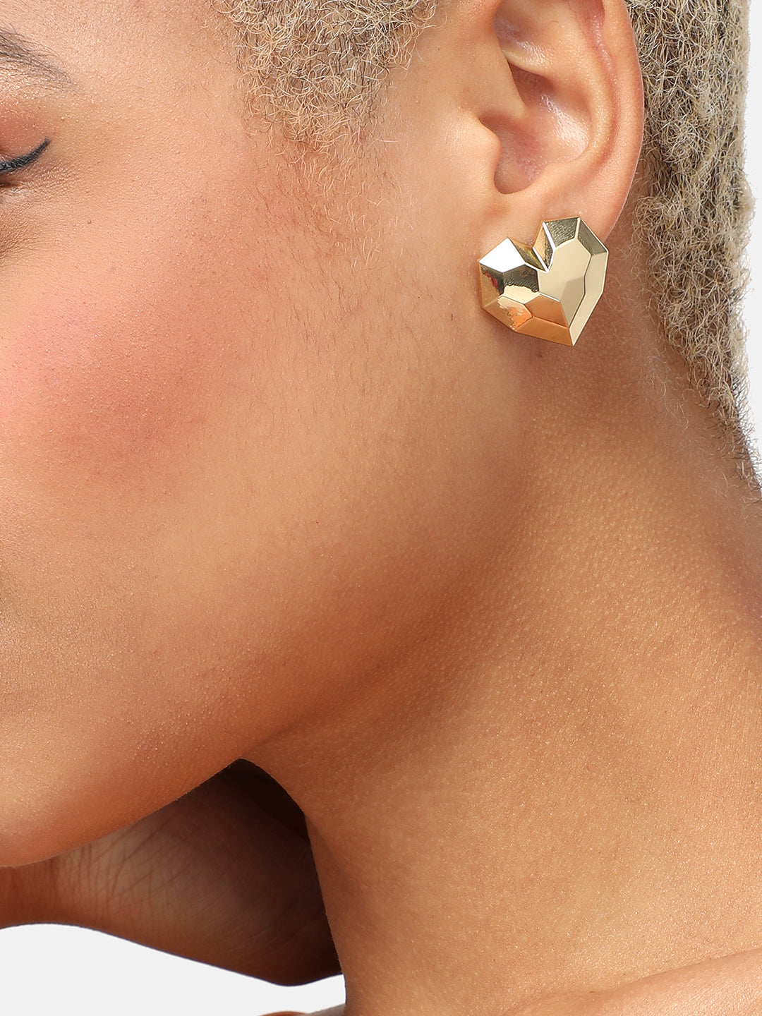 GOLD PLATED PARTY DESIGNER STUD FOR WOMEN
