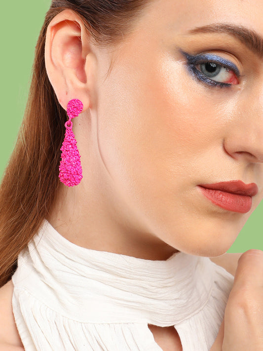 GOLD PLATED PARTY DESIGNER DROP EARRING FOR WOMEN