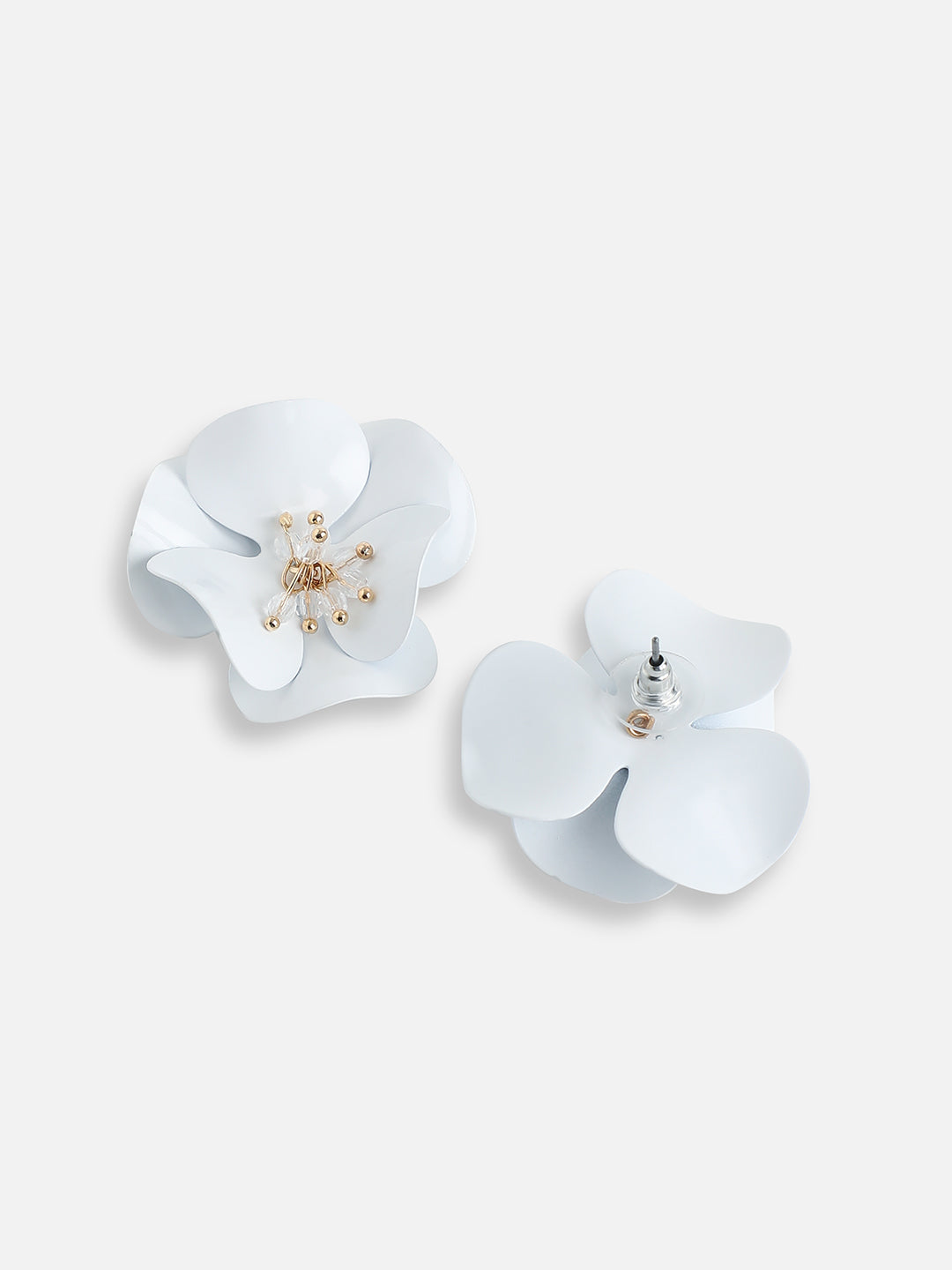 GOLD PLATED PARTY DESIGNER STONE STUD FOR WOMEN