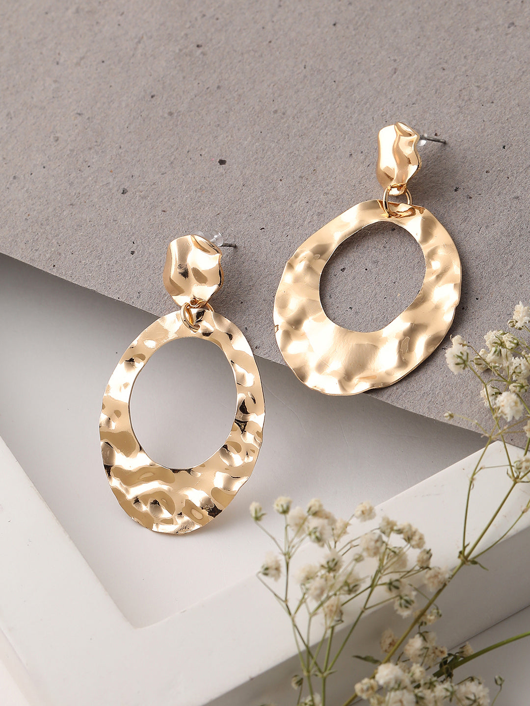 GOLD PLATED PARTY DESIGNER DROP EARRING FOR WOMEN