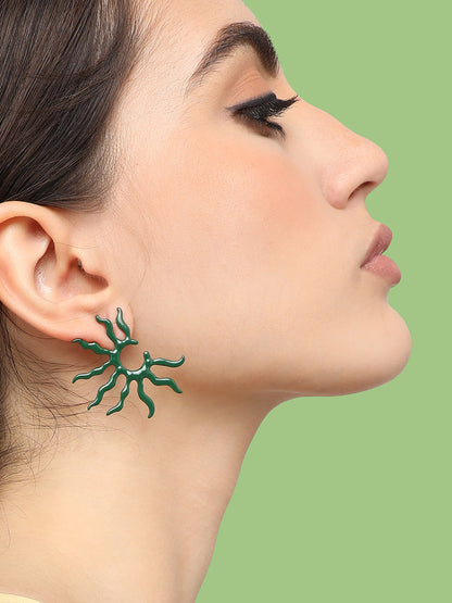 Gold Plated Party Designer Stud For Women