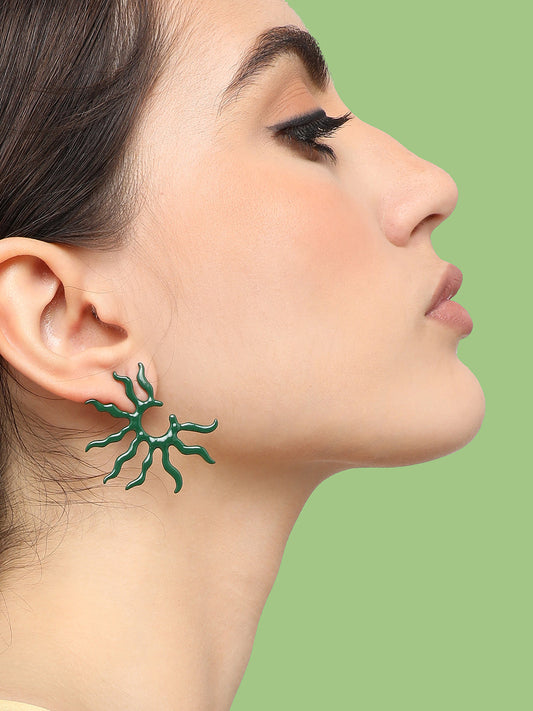 Gold Plated Party Designer Stud For Women