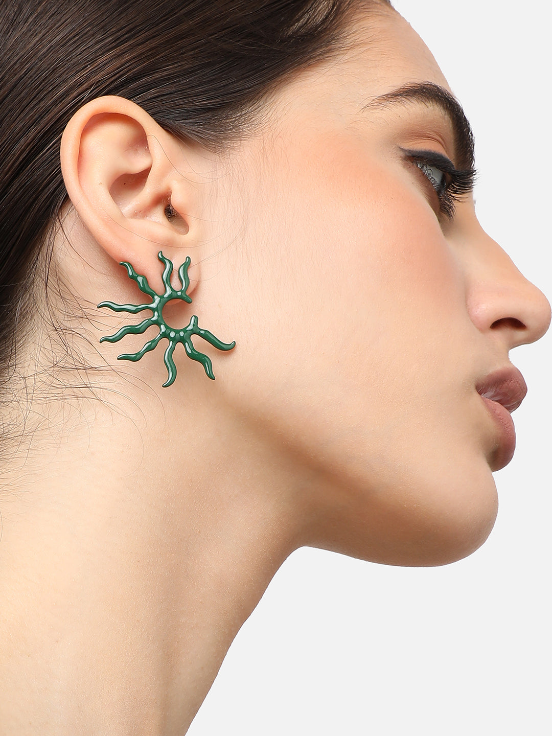 Gold Plated Party Designer Stud For Women